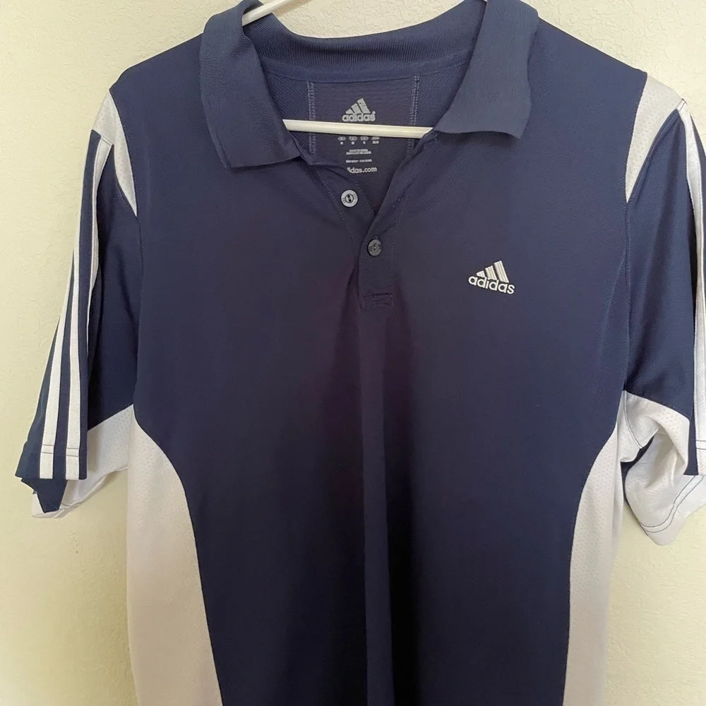 Adidas men’s polo in blue